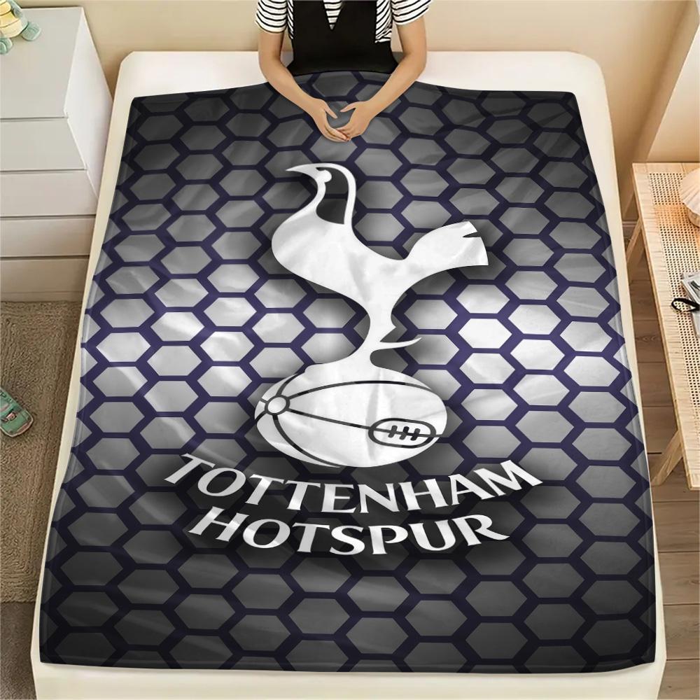 Spurs Logo Print FlAannel Blanket, High Quality Comfortable for All Seasons, Home Decor, Warmth and Comfort