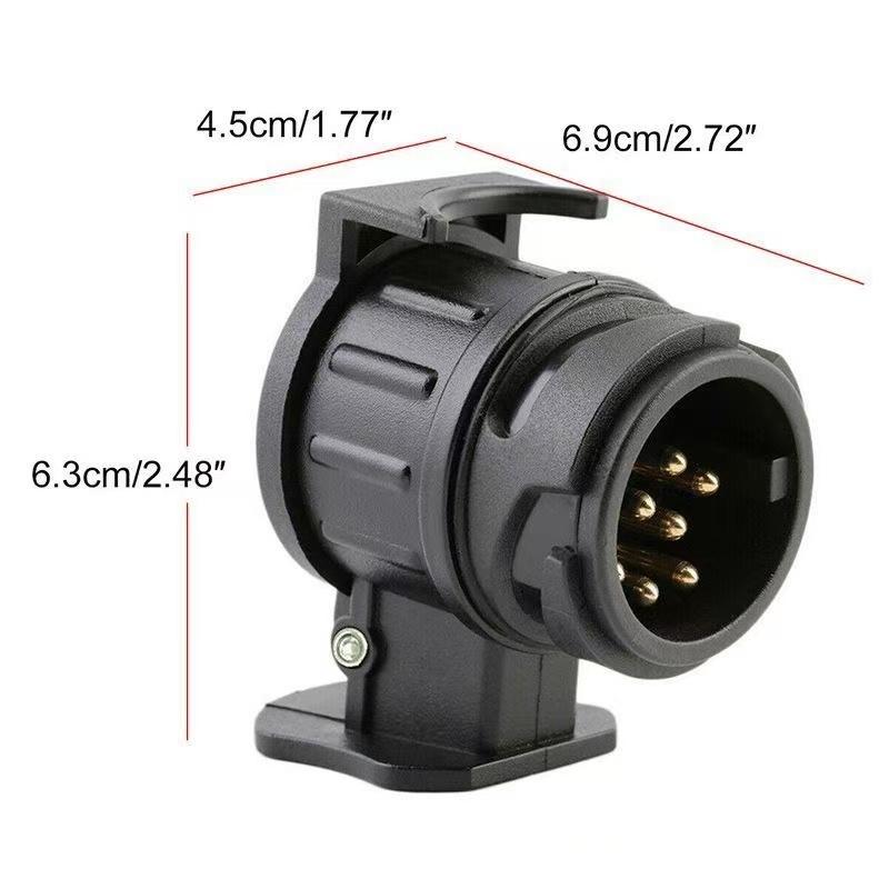 13 To 7 Pin Plug Adapter Durable Trailer Connector 12V Towbar Towing Plugs Socket Adapter Protect Connections A30 Connector