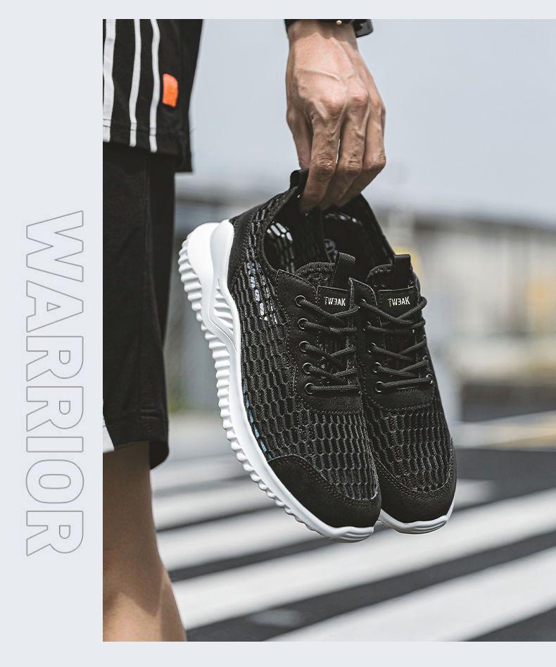 Summer 2023 Men's Mesh Breathable Casual Shoes - Lightweight, Hollow Design.