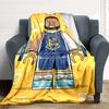 1pc Golden State Warriors Flannel Blanket, Soft Skin Friendly with Digital Printing, Various Sizes Available for Family, Friends, Birthday