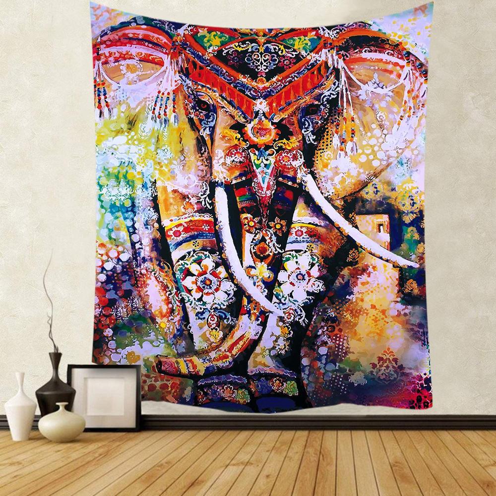Large Mandala Pattern Indian Tapestry Wall Hanging Decoration Bohemian Beach Towel Polyester Thin Blanket Yoga Shawl Travel  Mat
