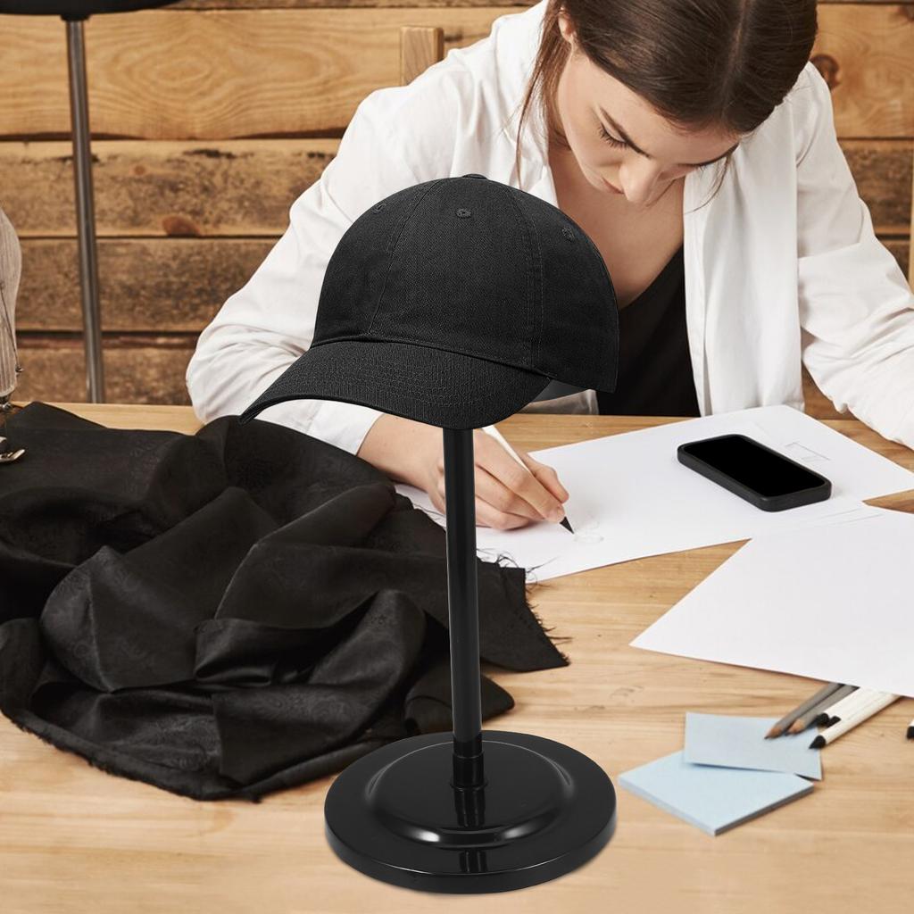 Adjustable Headform Holder Display Rack for Baseball Cap Vendor Stand Storage Organizer Model Desktop