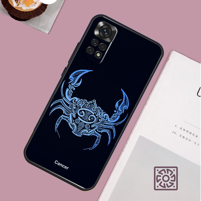 Zodiac Sign Phone Case For Xiaomi Redmi Note 13 12 12S 12C 13C 10 10C 9 9C 10S 11S 11 Pro Soft Cover