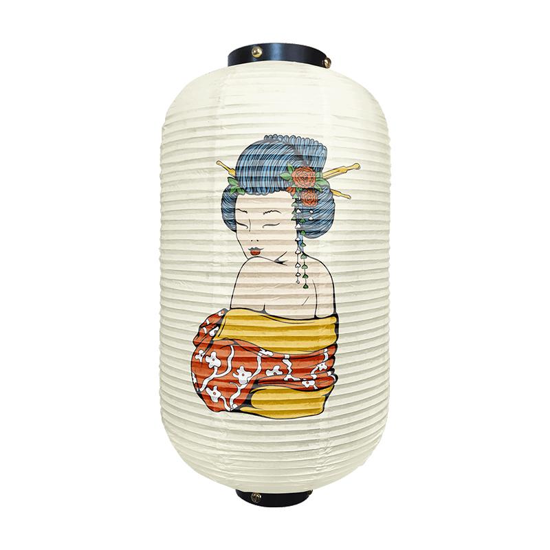 Japanese Traditional Geisha Pattern Lantern Beautiful Ukiyo-e Style Paper Cuisine Izakaya Restaurant Home Holiday Party Decor