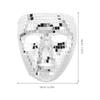 Disco Ball Mirror Face Mask Sparkly Glitter Full Coverage Costume Mask for Halloween Carnival Masquerade Party Stage Performance