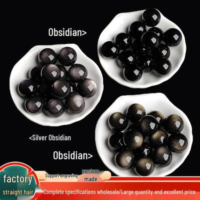 Natural Silver Sheen Golden Obsidian Beads for DIY Jewelry - Crystal Bracelet Accessories
