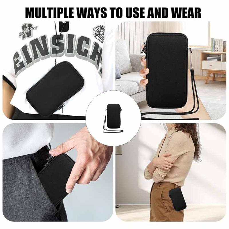 Universal Zippered Phone Case Protective Shockproof Cover For Smartphones On The Go
