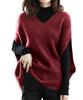 Ladyangel Gebreid Dolman Los Effen Oversized 9 Kleuren Dames Vest, V-hals, Mouwen, Laagjes, Pasvorm, Zacht, Warm, Kleur, Flatteus voor het Figuur, Slankmakend,