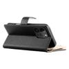 For iPhone 14 Pro Case Zipper Pocket Wallet Color Splicing Leather Flip Phone Cover with Straps
