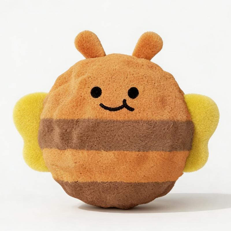 

TPR Cartoon Training Ball Indestructible Plush Dog Play Toy With Squeaker Small Dogs Tough Toy Pet Supplies Tooth Chew Cute Toys