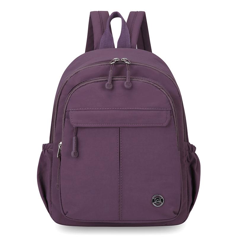 Lightweight Nylon Backpack for Women Casual Daypack Travel Shoulder Bag with Multi Pockets