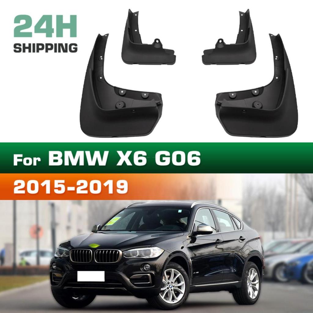 4PCS Car Mud Flaps Splash Guards Mudguards Car Mud Flaps Compatible with BMW X6 G06 2015 2016 2017 2018 2019