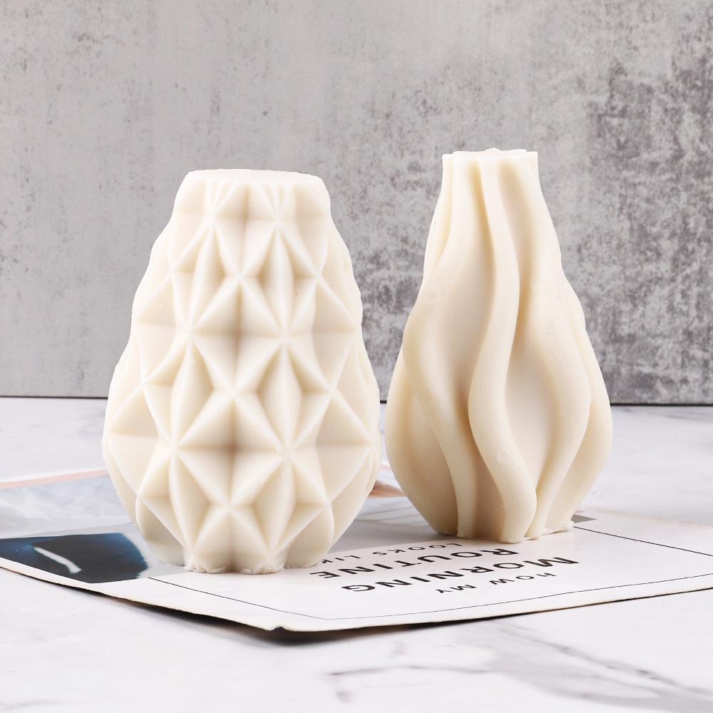 DIY Candle Silicone Mold Making irregular Geometric Waves Mould 3D Shape Resin Epoxy for Handmade Soap Craft Moulds Home Decor