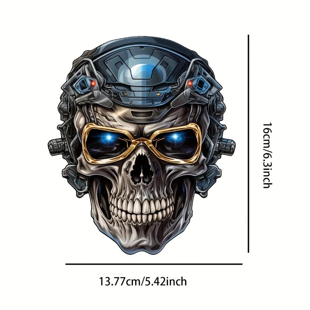 Skeleton Head Sticker Car Stickers Waterproof Auto Window Decals Motorcycle Laptop Decoration Pegatinas De Coche