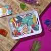 Paradise Exotic Serving Tray 41X32 Cm Exotic Pattern