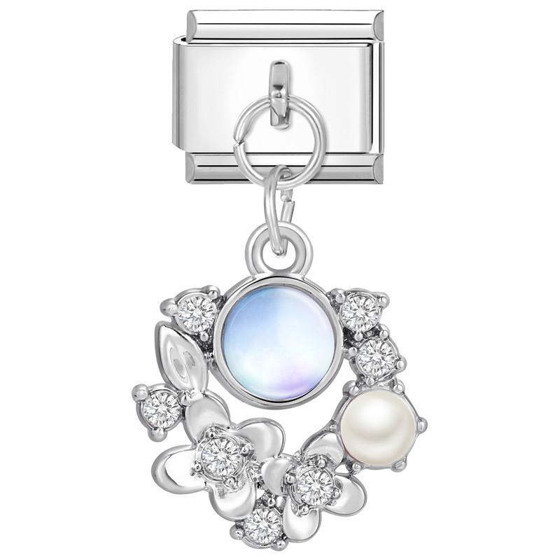 Bracelet de Charme Papillon Bleu-Violet Enchanteur