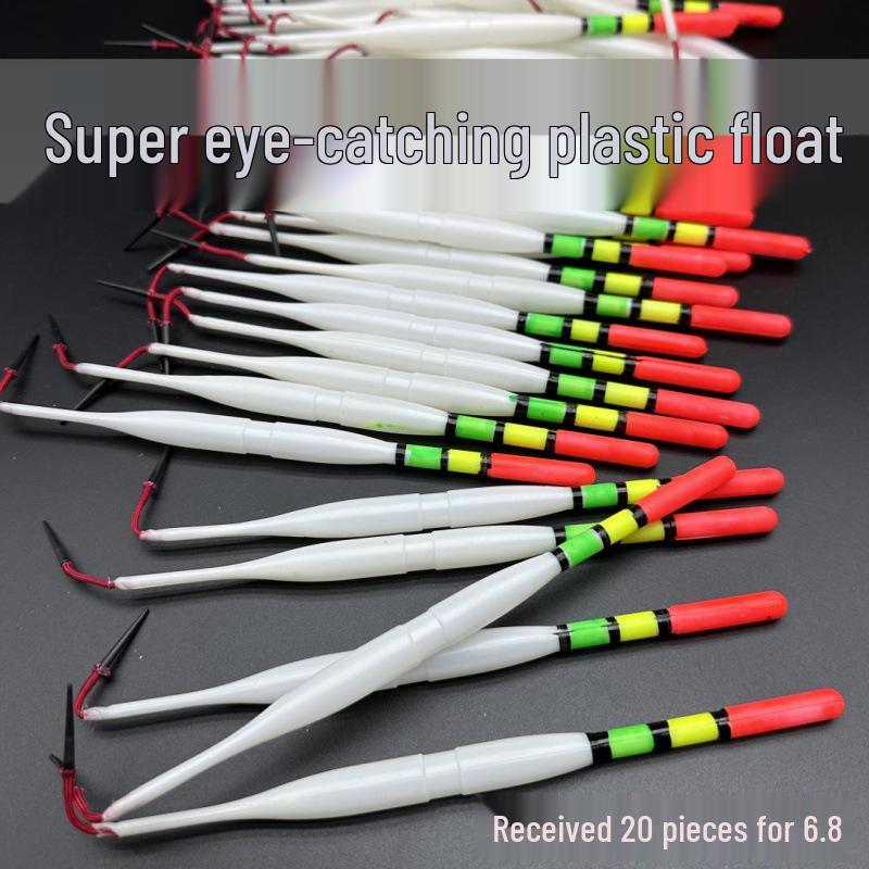 Traditional Eye-Catching Nylon Fishing Bobber for Beginners - Old-Fashioned, Hollow Plastic Float for Seniors