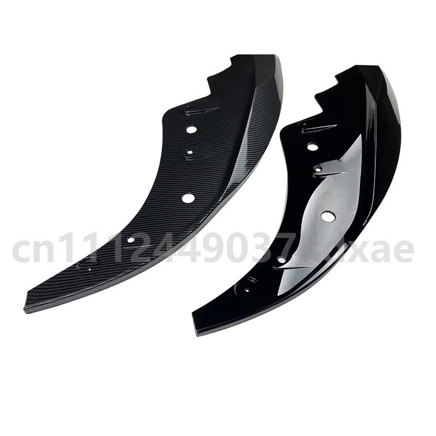 For 2020+ BMW 4 Series 425i 430i G22 G23 MP Front Bumper Spoiler Lip Carbon Fiber Look/Gloss Black Lower Air Dam Protector