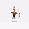 Kids Girls Car Accessories Lady Rabbit Keychains Bag Pendant Decoration Korean Style Key Ring