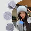 Neck Cold Proof Women Scarf Winter Hat Windproof Warm Knit Cap Knitted Balaclava Hat  Female
