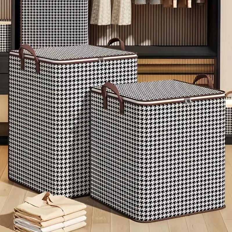 Large Capacity Storage Bags Foldable Clothes Storage Box Closet Organization Under-Bed Storage Closet