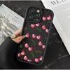 Cross Cherry iPhone 17 Pro/15/14 Pro Max Case: Japan & Korea Inspired, New 16E