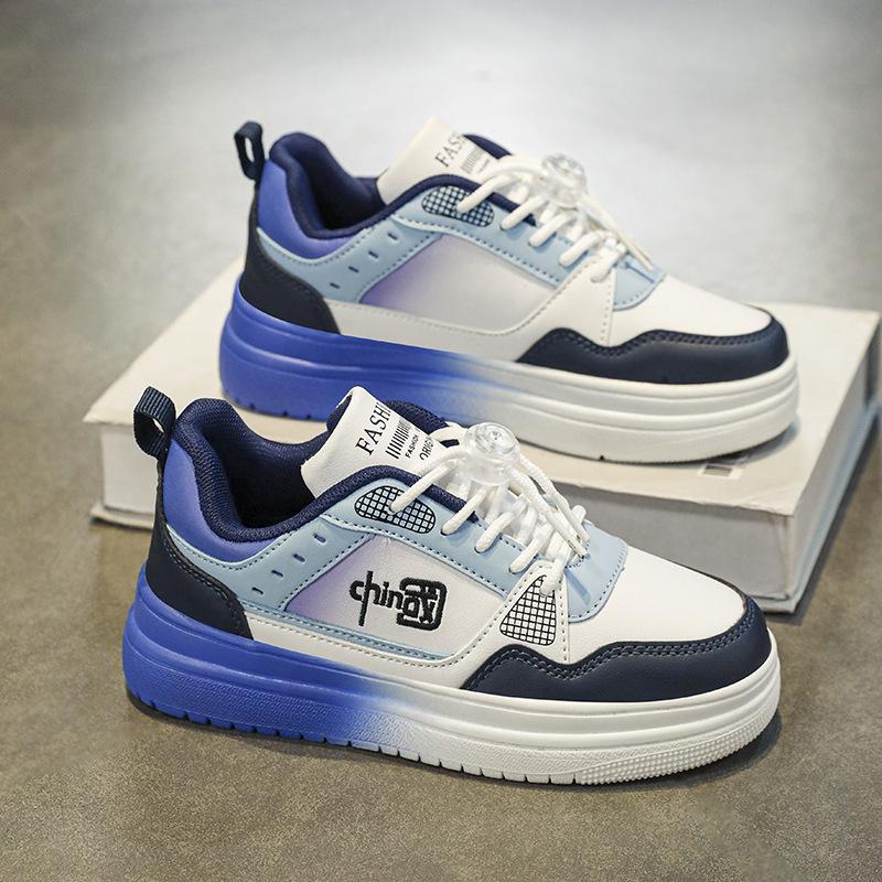 Children s shoes summer 22 new children s sneakers leather soft soles medium and large children s casual board shoes 31