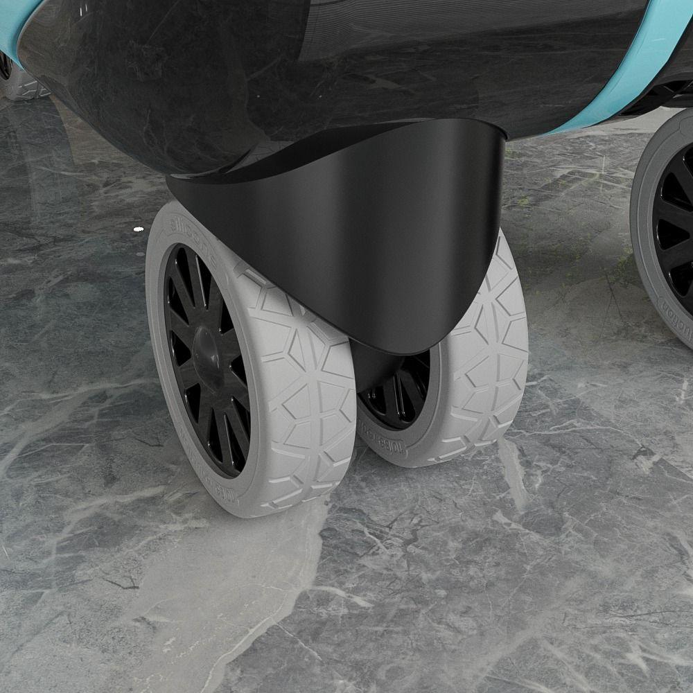 8 stk Silikon Koffert Hjul Beskyttelsesdeksel Reduser Støy Trallekasse Hjuldeksel