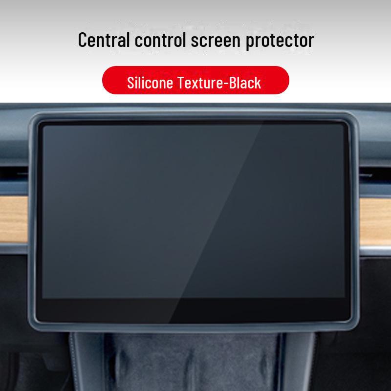 

Силиконовый защитный чехол для экрана Tesla Model Y/3 и внутренняя полоса для предотвращения столкновений чёрный