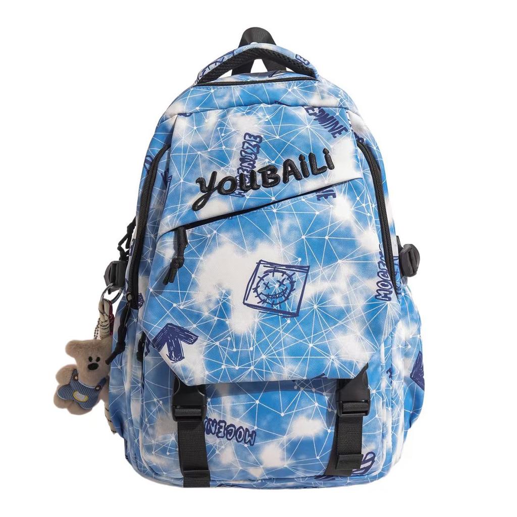 Zaino per la scuola tendenza coreana zaino graffiti personalizzati zaino per studente di scuola media zaino leggero da viaggio zaino di grande capacità