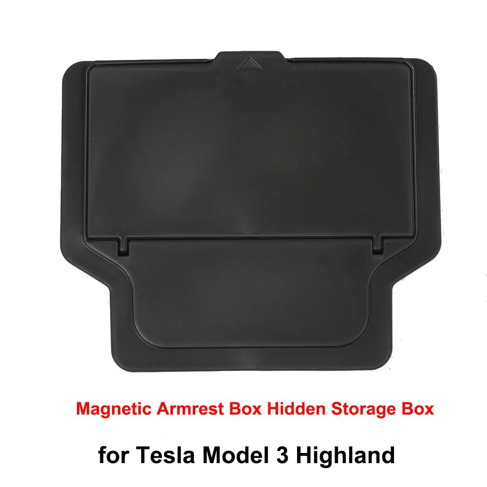 for Tesla Model YL 2026 Accessories Armrest Box Hidden Storage Box New M3 Model Y Standard Juniper Center Console Organizer Case