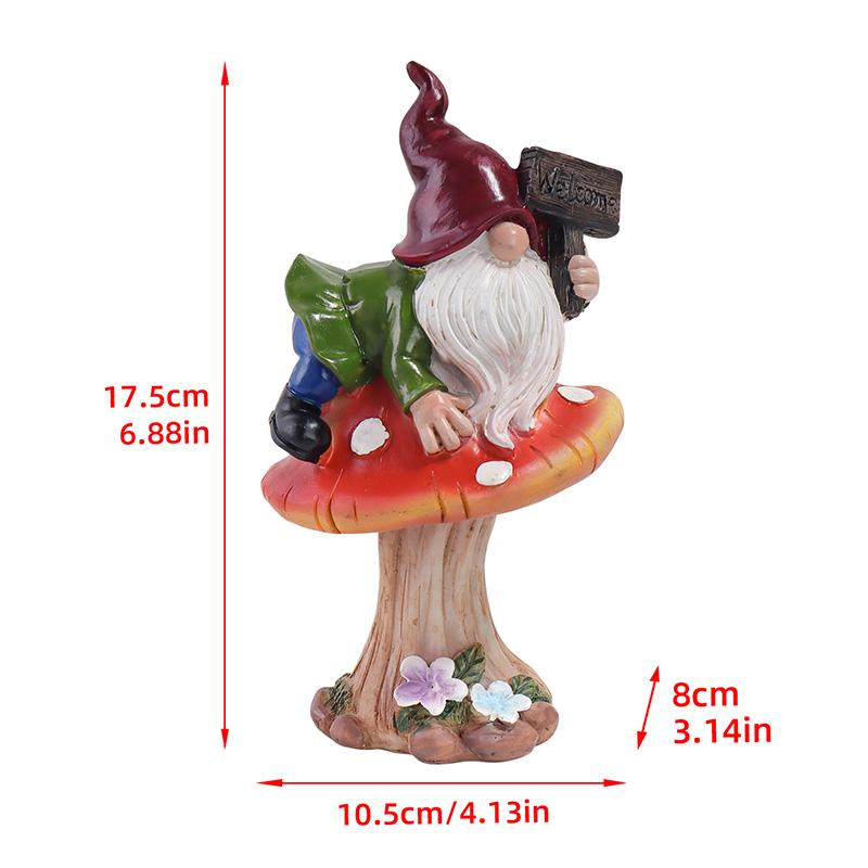 Fairy on Mushroom Resin Sculpture, Decor for Bedroom, Living Room, Study, and Entrance