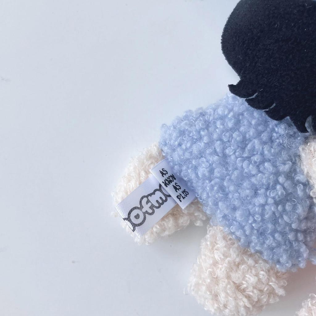 AS KNOW AS Plus (ASKNOW AS PLUS) ZY0559 Mofumofumo Plush Toy Keychain Charm, a Collaboration Item with the Mofumofumo Collaboration, Available In