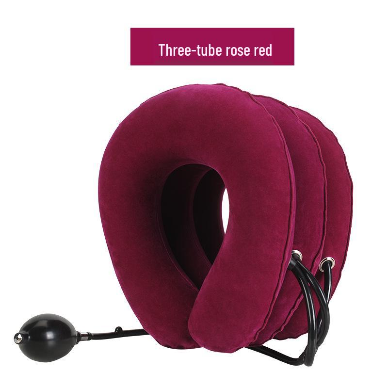 Thickened PVC Three-Tube Steel Ring Inflatable Cervical Traction Device