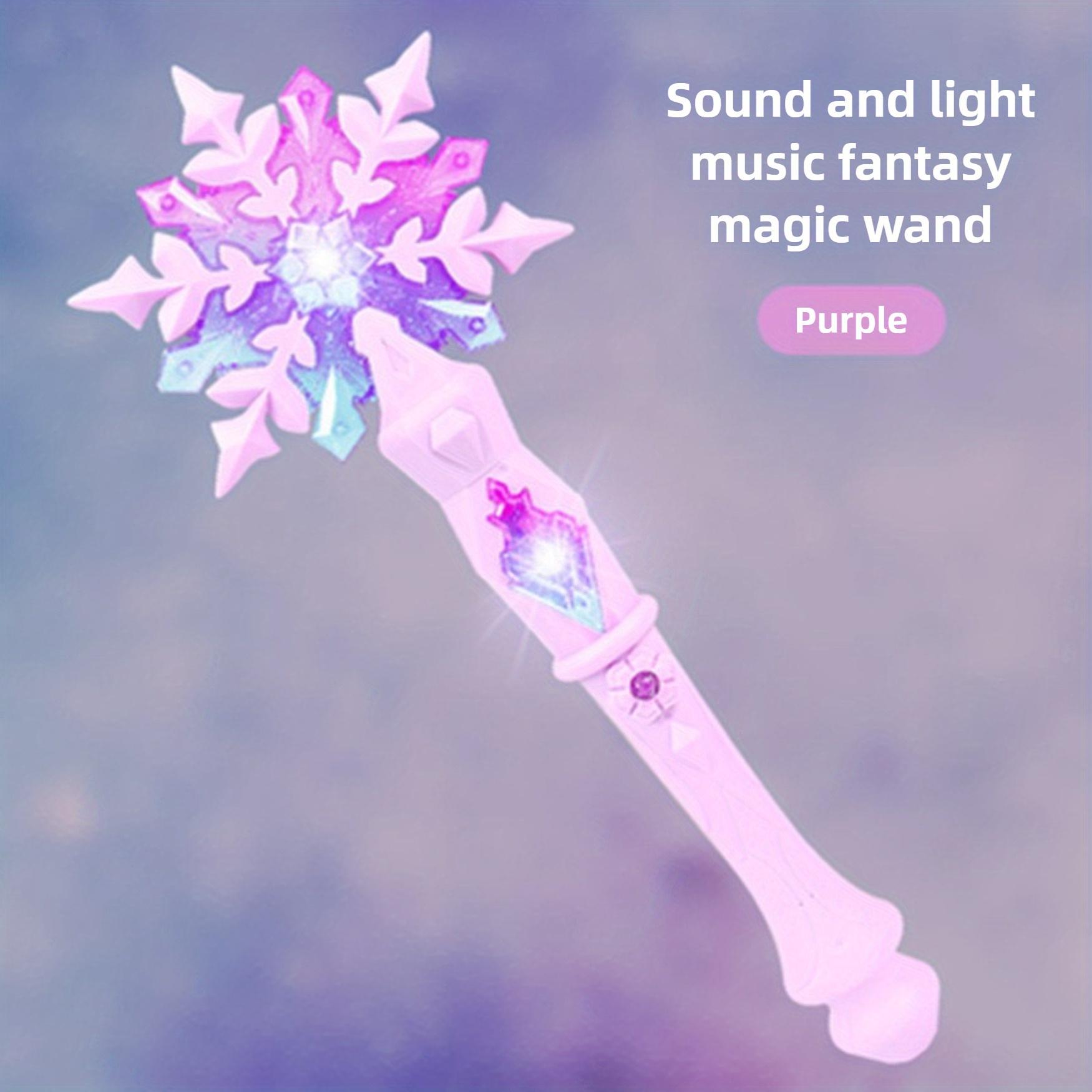 

1PC Children s Costume Magic Wand Children s Glitter Toy Christmas Snowflake Glow Stick Magic Wand Stick Style Dreamy Color and Glitter розовый