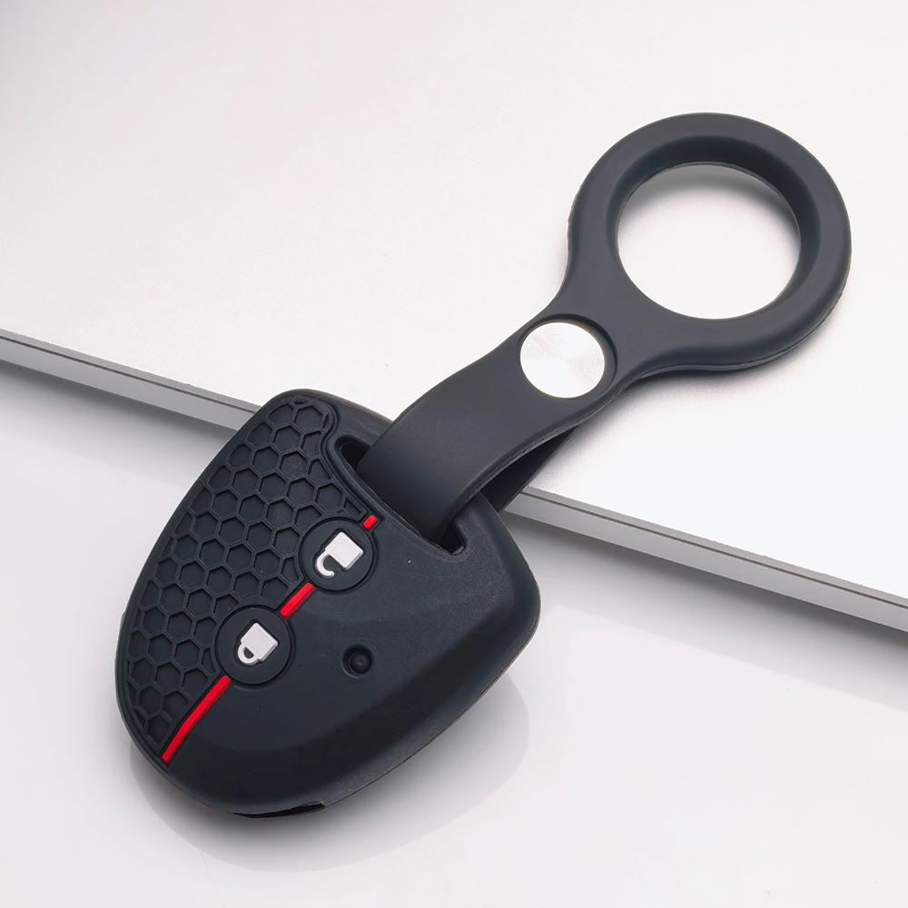 Key Case Cover for Toyota Hilux Yaris Corolla Rav4 Vigo Vitz Echo with Keychain Anti-Scratch Guard Shockproof Protection Soft Grip Texture