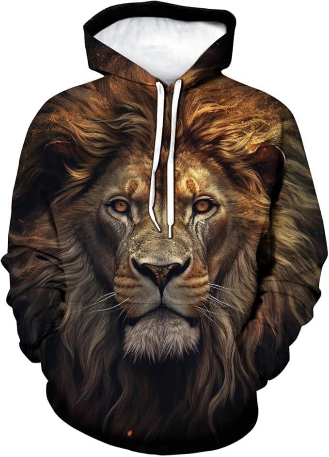 26 New Men's Clothing Popular Animal Printing Series 3D Printing Hoodie Children's Sweater Men's