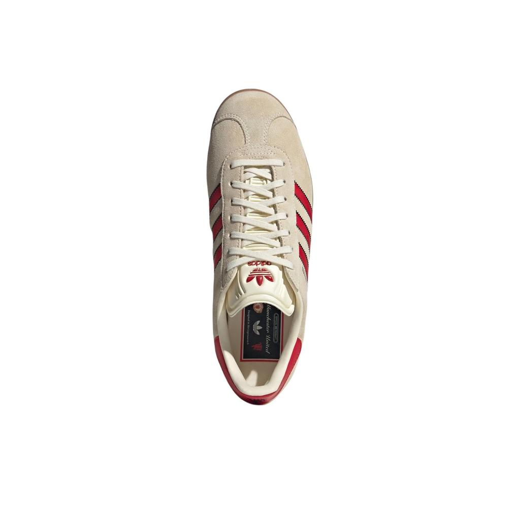 Manchester United x adidas Gazelle Terrace Icons Pack Vyriški sportbačiai Kreminiai Kreminiai-Balti Mufc-Raudoni JS3040