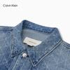 Calvin Klein Men's Signature Print Cotton Denim Jacket 4RH760G