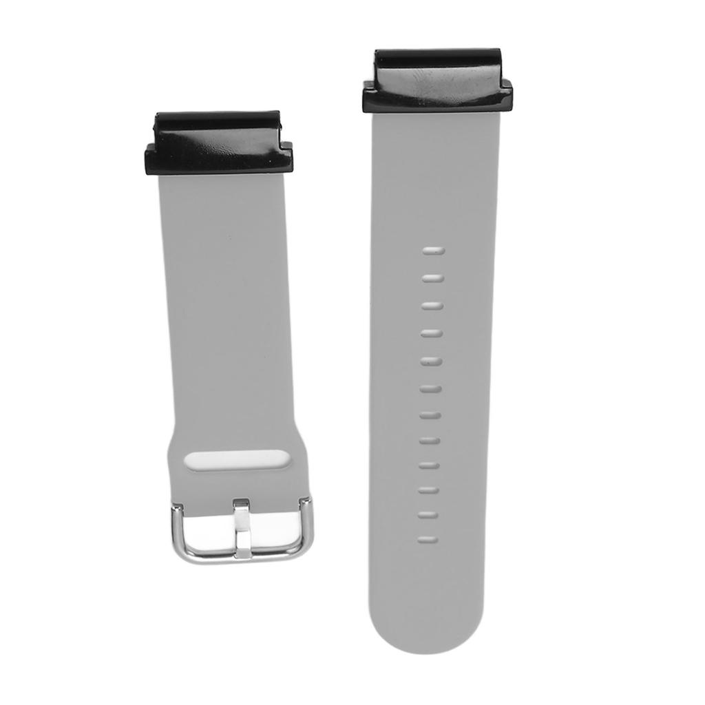 Replacement Wristband 20mm Waterproof Soft Quick Release Silicone Watch Strap for Garmin Fenix 7S Grey