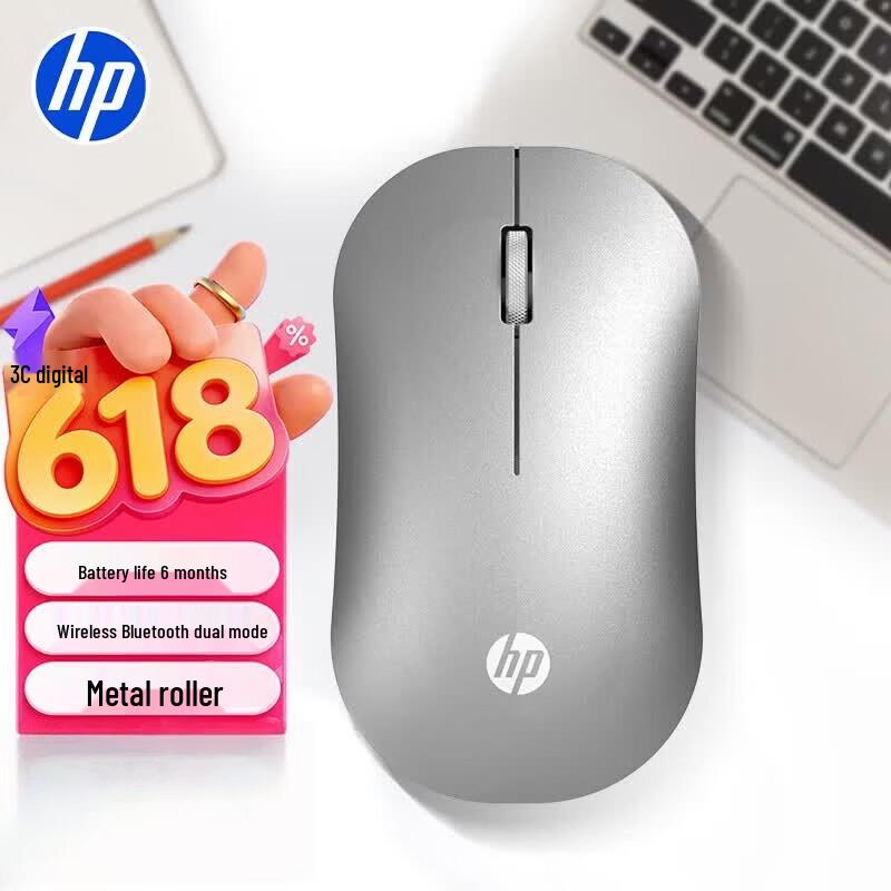 HP DM10 Draadloze Bluetooth Muis met Dubbele Modus
