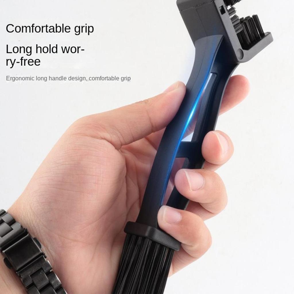 Bicycle & Motorcycle Chain Cleaning Brush Heavy Duty Scrubber Tool for Bike Dirt Grease Removal, Cycling Motocross Maintenance