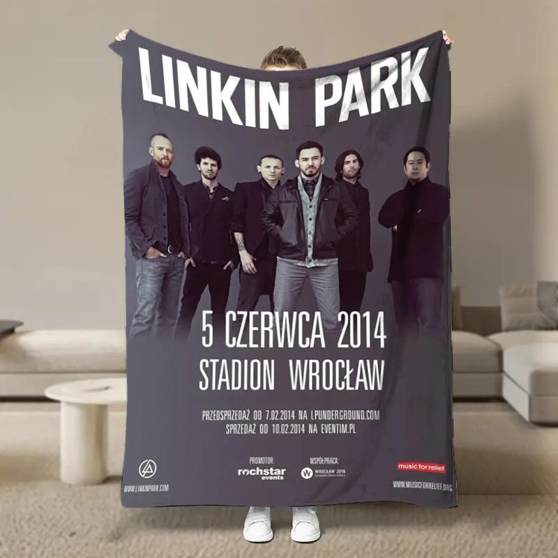 Rock Band L-Linkin Cool P-Park Blanket Soft Fluffy Throw Luxury Blanket Throw Kid Adult Sofa Bed Blanket Cover Travel Throw Gift