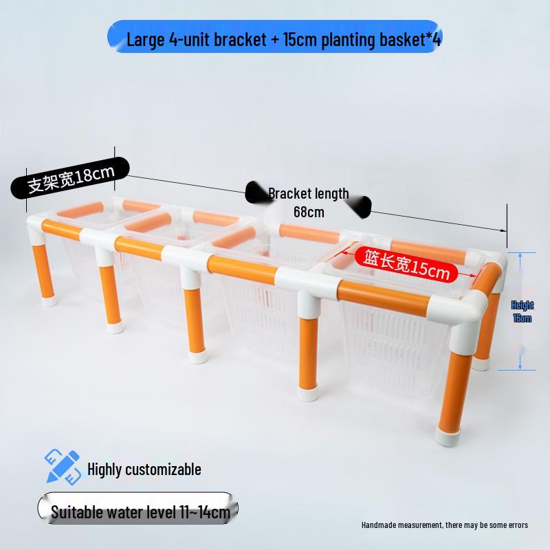 Hydroponic Plant Basket for Aquatic Tanks - Pothos Holder & Landscaping Decor