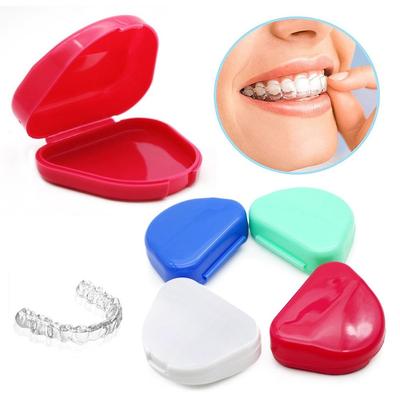 False Teeth Protective Case Plastic Retainer Case Portable Multiple Colors Braces Orthodontic Case Dental Retainer Box Women Men