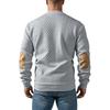 Men's Color Block Stand Collar Sweatshirt with Half Button Front Retro Long Sleeve Pullover for Casual Wear