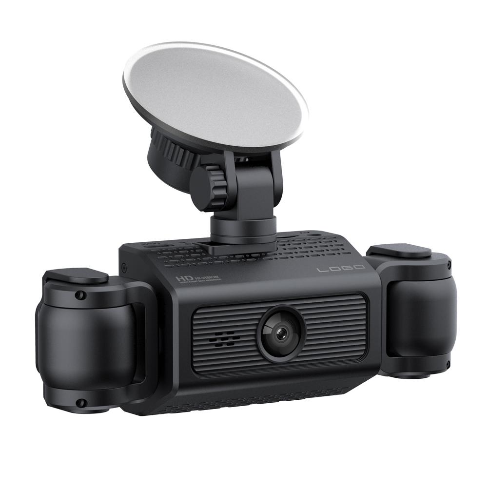 4 Channel 1080P Car Dash Camera Front and Rear Inside Car Camera Night Vision 24H Parking Monitor for Cars
