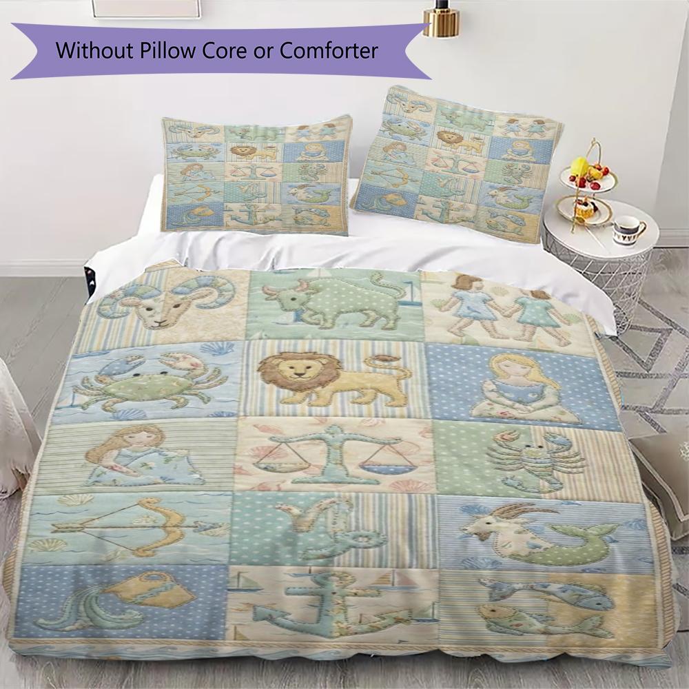 

constellations Pattern Bedding uilt Set uilt Cover Pillowcase Home Decoration Birthday Gift (1 * duvet cover + 2 * pillowcase without core)149 135x200cm