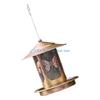 J0MC Outdoor Metal Bird Feeder Feeding Ports Squirrels Resistant Heavy Duty
