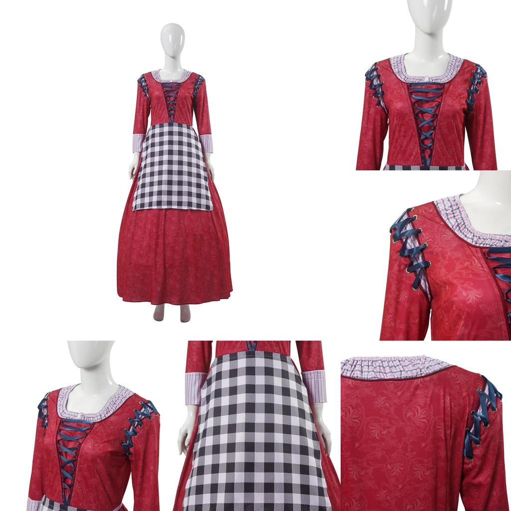 Snow Movie White Live Action Cosplay Red Dress Live Stage Costume Performance